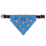 Skiing Dog Pattern Print Over The Collar Dog Bandana