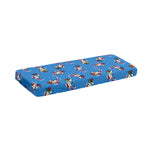 Skiing Dog Pattern Print Piano Keyboard Cover