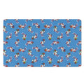 Skiing Dog Pattern Print Polyester Doormat