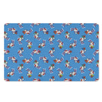 Skiing Dog Pattern Print Polyester Doormat