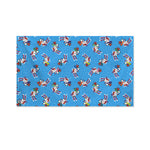 Skiing Dog Pattern Print Polyester Flag