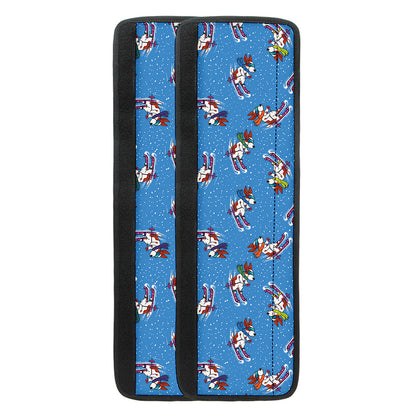 Skiing Dog Pattern Print Refrigerator Handle Covers