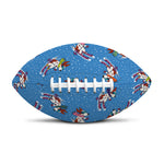 Skiing Dog Pattern Print Rugby Ball