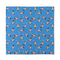 Skiing Dog Pattern Print Silk Bandana