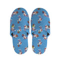 Skiing Dog Pattern Print Slippers