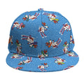 Skiing Dog Pattern Print Snapback Cap