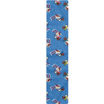 Skiing Dog Pattern Print Table Runner