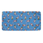 Skiing Dog Pattern Print Towel