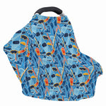 Skiing Equipment Pattern Print Baby Seat Cover