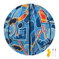 Skiing Equipment Pattern Print Basketball