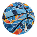 Skiing Equipment Pattern Print Basketball