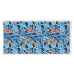 Skiing Equipment Pattern Print Beach Towel