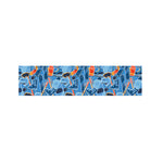 Skiing Equipment Pattern Print Bed Runner