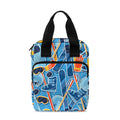 Skiing Equipment Pattern Print Bible Tote Bag