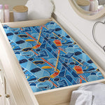 Skiing Equipment Pattern Print Changing Pad Cover