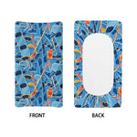Skiing Equipment Pattern Print Changing Pad Cover