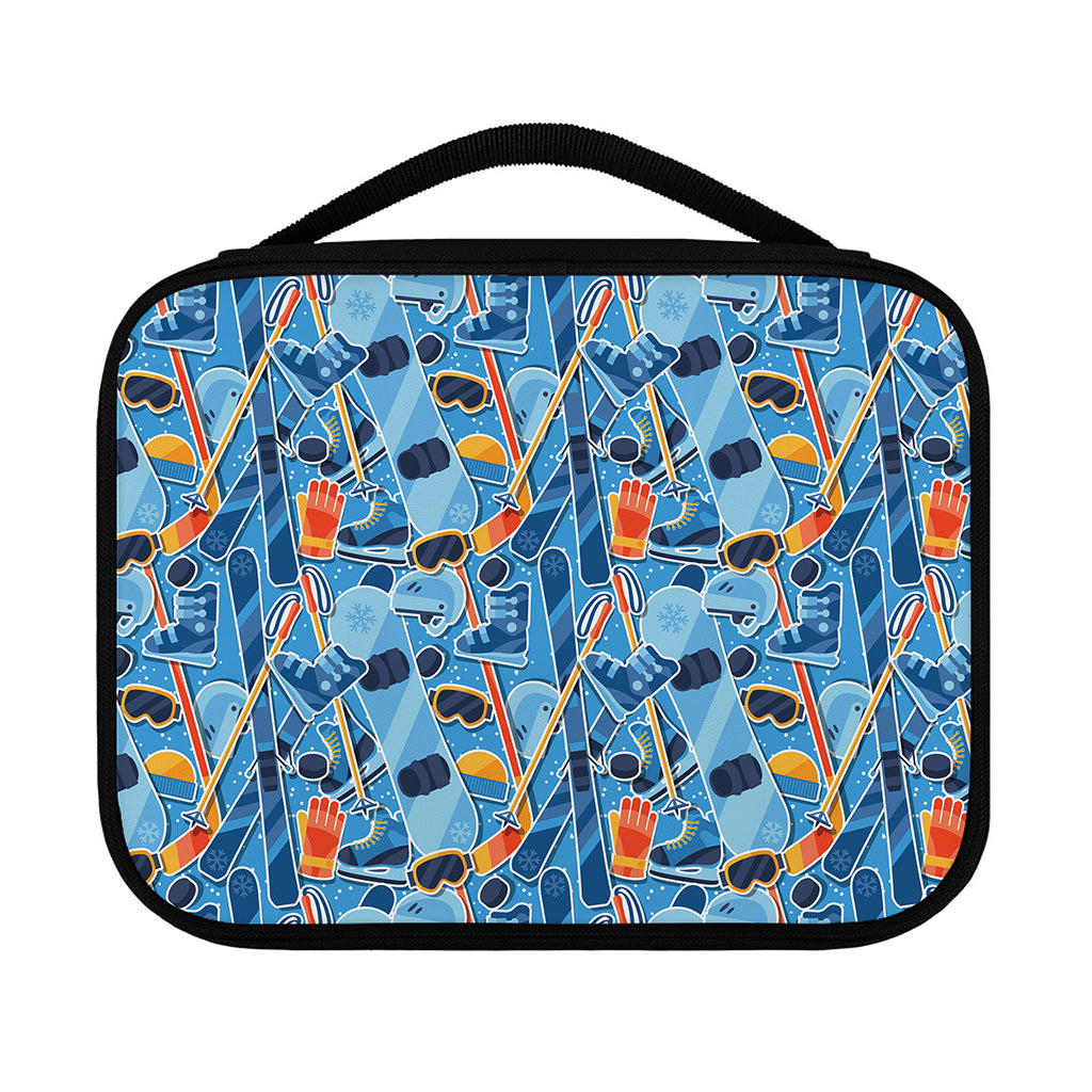 Skiing Equipment Pattern Print Classic Bible Case
