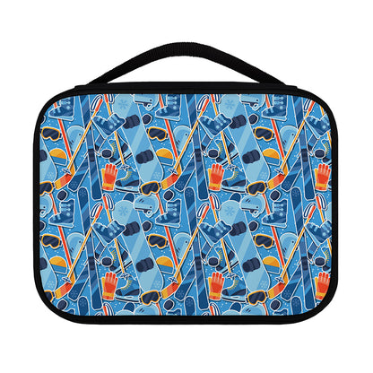 Skiing Equipment Pattern Print Classic Bible Case