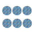 Skiing Equipment Pattern Print Coaster Set