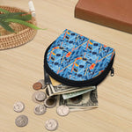 Skiing Equipment Pattern Print Coin Purse