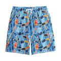 Skiing Equipment Pattern Print Cotton Shorts