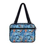 Skiing Equipment Pattern Print Double Strap Bible Bag