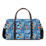 Skiing Equipment Pattern Print Duffle Bag
