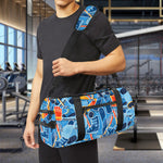 Skiing Equipment Pattern Print Gym Bag