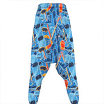 Skiing Equipment Pattern Print Hammer Pants