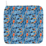 Skiing Equipment Pattern Print Hand Towel
