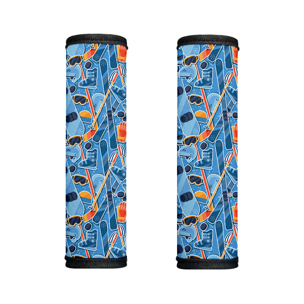 Skiing Equipment Pattern Print Handle Covers