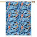 Skiing Equipment Pattern Print House Flag