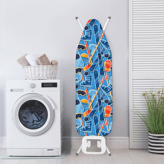 Skiing Equipment Pattern Print Ironing Board Cover