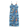 Skiing Equipment Pattern Print Jersey Midi Cami Dress