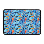 Skiing Equipment Pattern Print Kitchen Mat