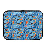 Skiing Equipment Pattern Print Laptop Sleeve