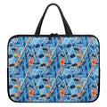 Skiing Equipment Pattern Print Laptop Sleeve With Handle