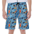 Skiing Equipment Pattern Print Men's Beach Shorts