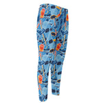 Skiing Equipment Pattern Print Men's Compression Pants