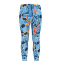 Skiing Equipment Pattern Print Men's Leggings
