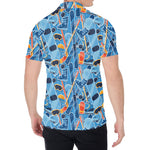 Skiing Equipment Pattern Print Men's Shirt