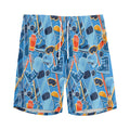 Skiing Equipment Pattern Print Men's Athletic Shorts