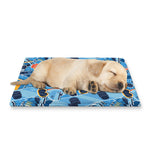 Skiing Equipment Pattern Print Pet Cooling Mat Cover
