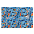Skiing Equipment Pattern Print Placemat