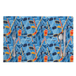 Skiing Equipment Pattern Print Placemat