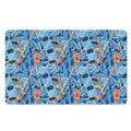 Skiing Equipment Pattern Print Polyester Doormat