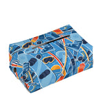 Skiing Equipment Pattern Print Rectangle Tissue Box Cover