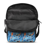 Skiing Equipment Pattern Print Rectangular Crossbody Bag