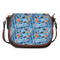 Skiing Equipment Pattern Print Saddle Bag