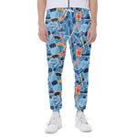 Skiing Equipment Pattern Print Scuba Joggers